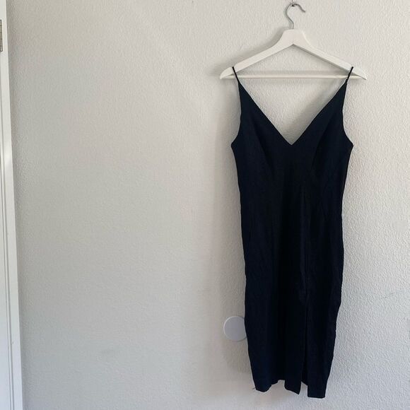 Zimmerman V Neck Black Mini Dress - Picture 1 of 8